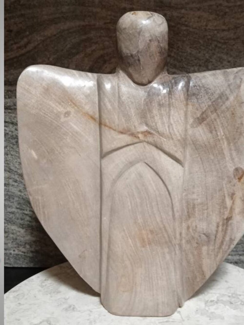 10 POUND! petrified wood angel NEW